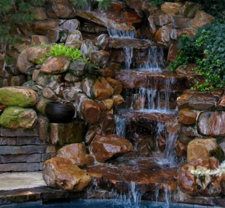 Yard Waterfall | gohomearchitect.